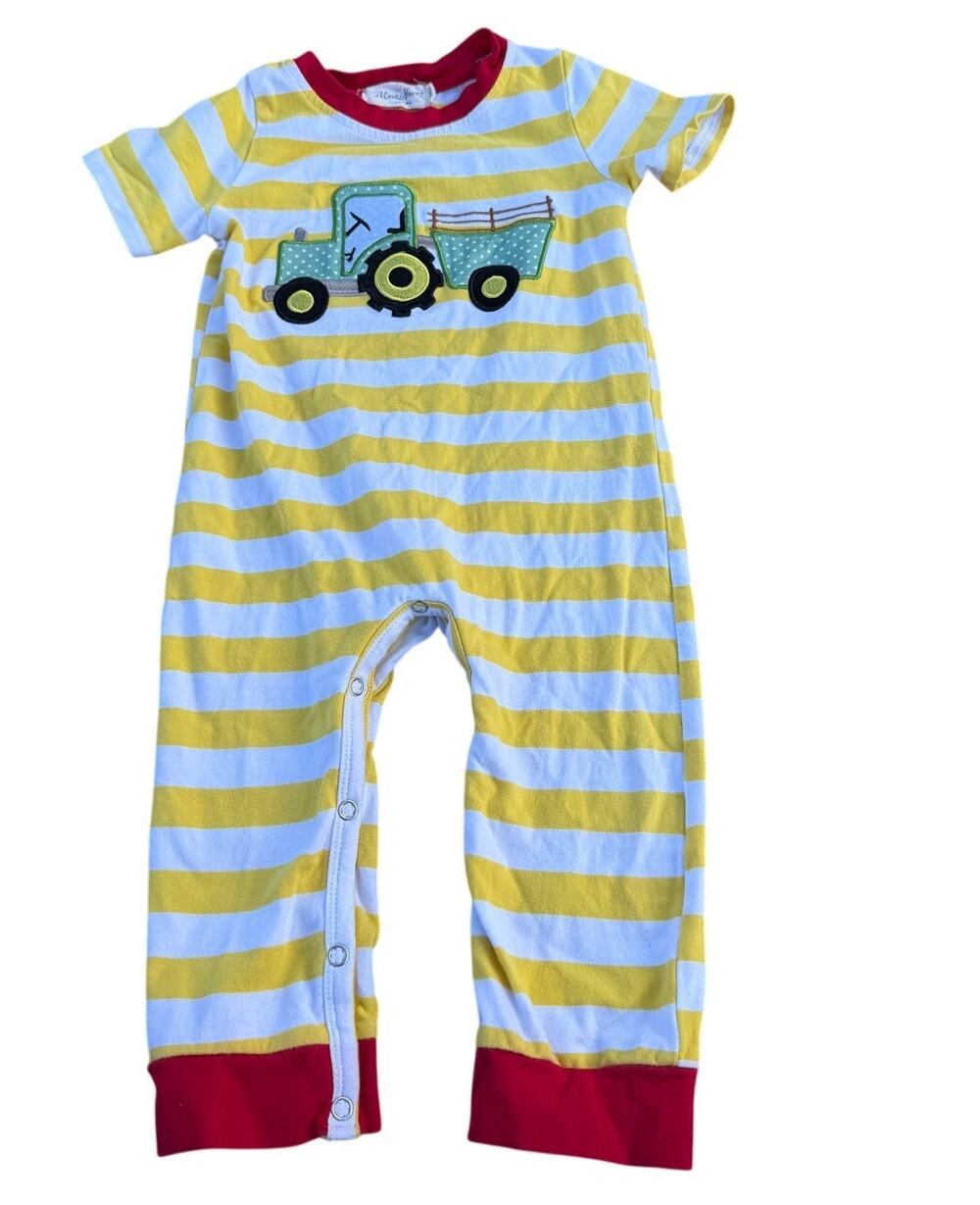 Marie Nicole Boutique Tractor Farm Baby Outfit - Size 12-18 months